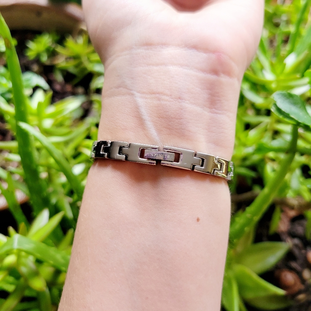 Infinite Infinity Silver Rhinestone Watch - Picture 8 of 10